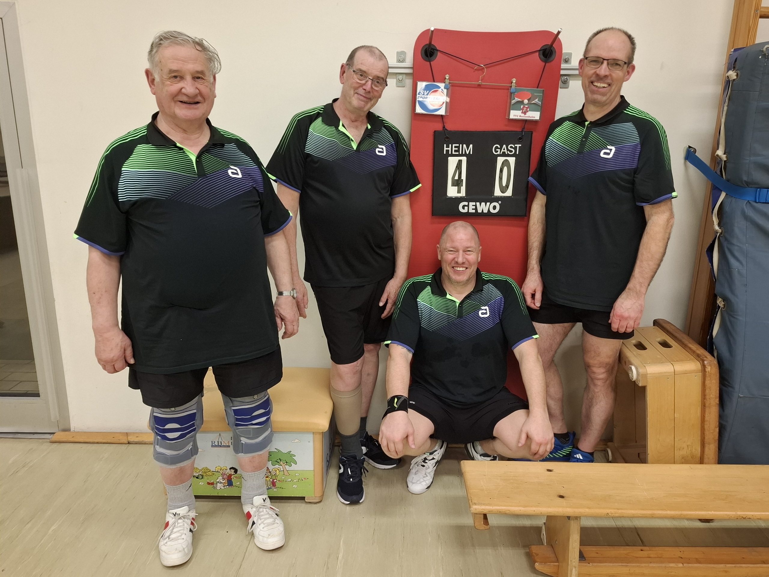 Halbfinaleinzug im FB-Pokal C für die dritte Tischtennis-Freizeitmannschaft